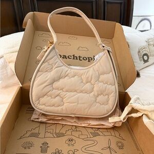 Cloud Pattern Beige Bag